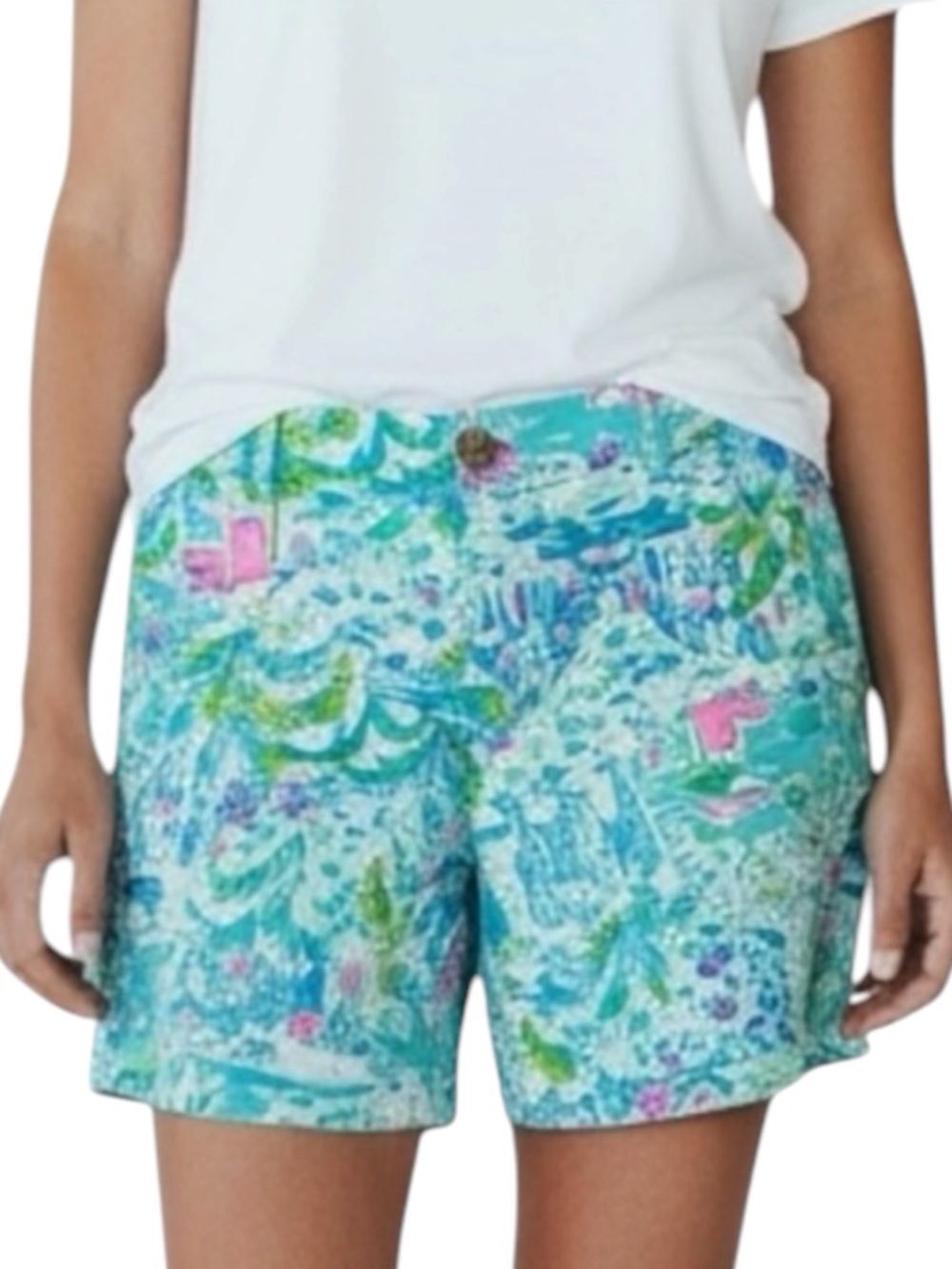 LILLY PULITZER Tropical Print Shorts Size 00 — STUNNING LILLY PRINT!!!
